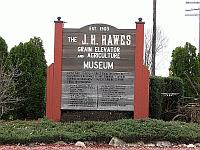 USA - Atlanta IL - J H Hawes Grain Elevator (1903) Sign (9 Apr 2009)